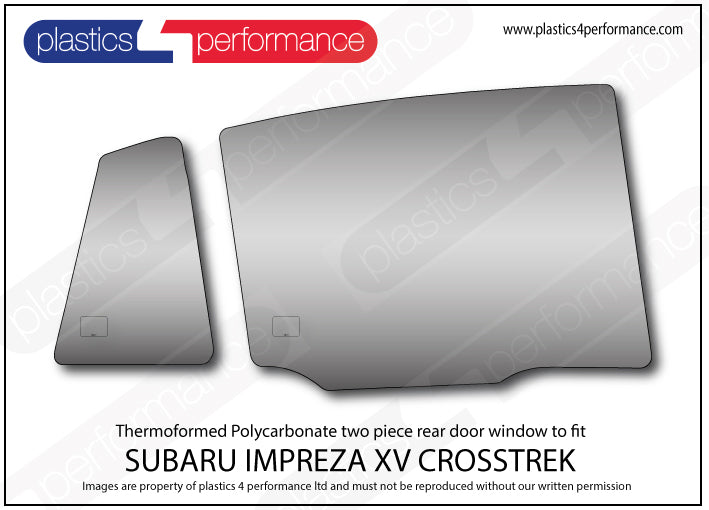 Vetri in Policarbonato per Subaru Impreza XV Crosstrek