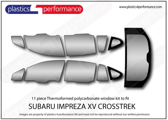 Vetri in Policarbonato per Subaru Impreza XV Crosstrek