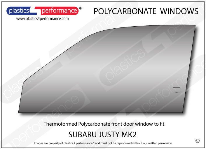 Carica immagine in Galleria Viewer, Vetri in Policarbonato per Subaru Justy MK2
