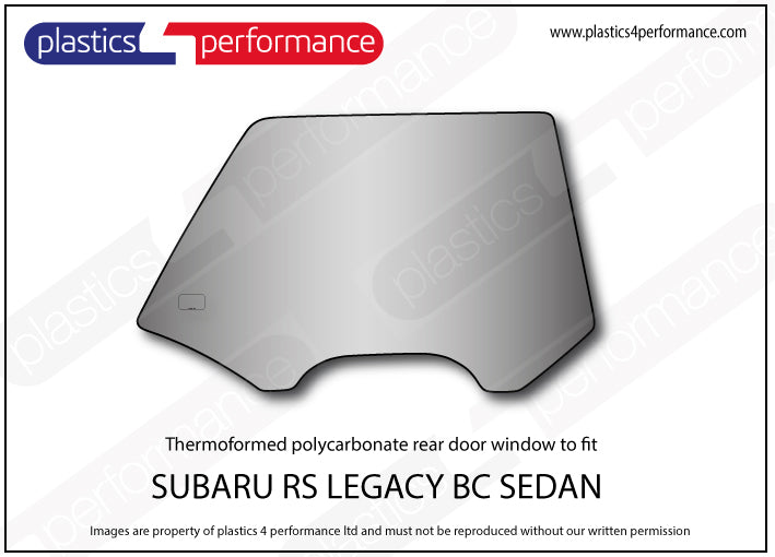 Carica immagine in Galleria Viewer, Vetri in Policarbonato per Subaru Legacy BC Berlina
