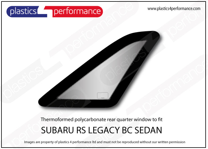 Carica immagine in Galleria Viewer, Vetri in Policarbonato per Subaru Legacy BC Berlina
