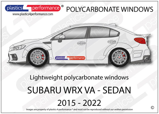 Vetri in Policarbonato per Subaru Impreza WRX VA Berlina