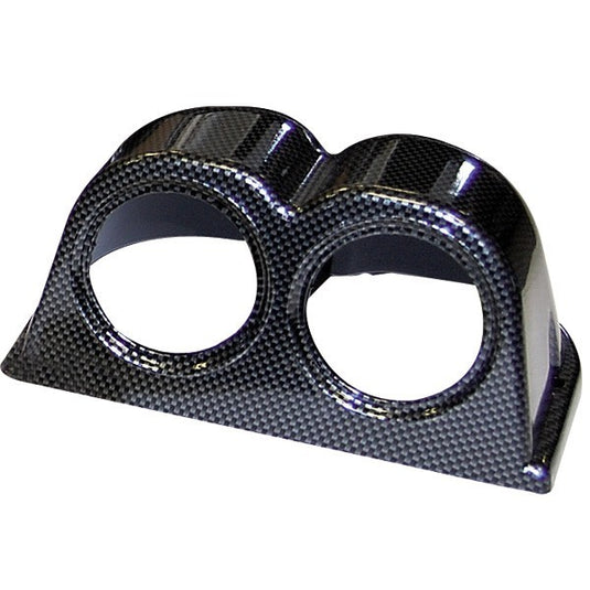 Portastrumento Race & Safety 2 manometri look carbonio