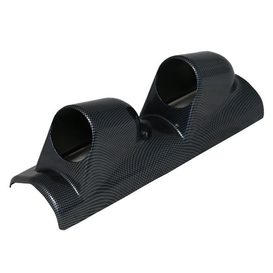 Portastrumento parabrezza Race & Safety 2 manometri look carbonio