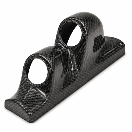 Supporto per 2 manometri Revotec lato destro look carbonio