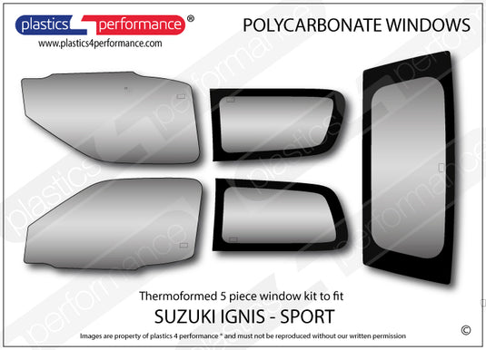 Vetri in Policarbonato per Suzuki Ignis Sport HT81S