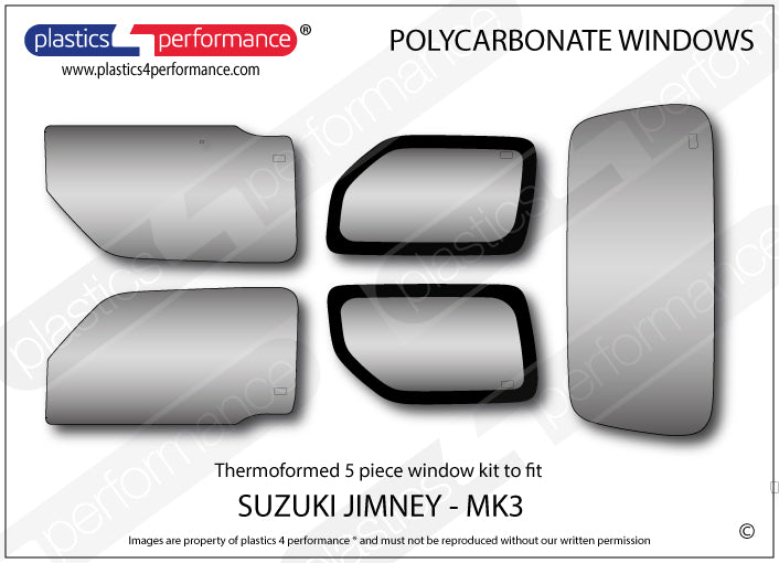 Vetri in Policarbonato per Suzuki Jimny MK3