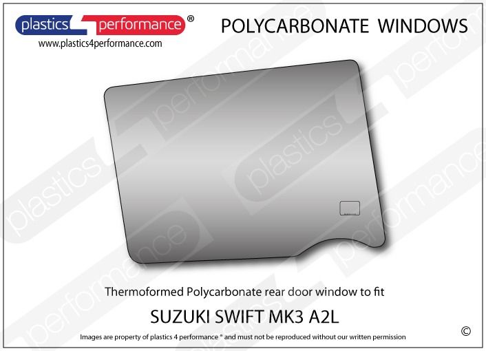 Vetri in Policarbonato per Suzuki Swift MK3 A2L