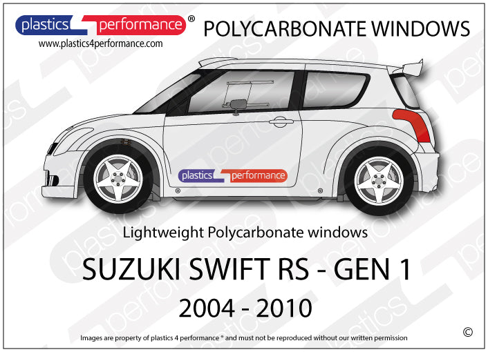 Vetri in Policarbonato per Suzuki Swift MK1 RS