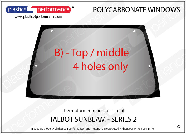 Carica immagine in Galleria Viewer, Vetri in Policarbonato per Talbot Sunbeam Serie 2
