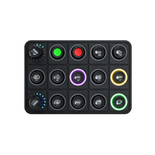 Tastiera di controllo AIM Pro a 15 tasti con 2 interruttori rotanti