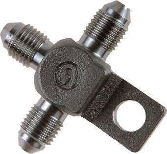 T Goodridge 3 maschi 3/8X24 JIC / UNF fissaggio radiale