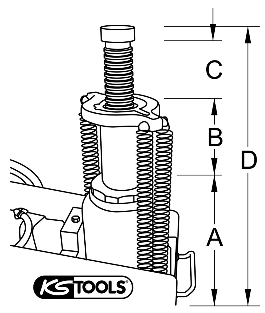 Cric Idropneumatico 35 T KS Tools