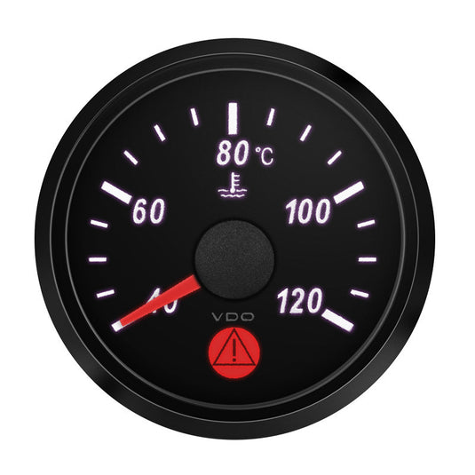 Temperatura acqua VDO SingleViu Diametro 52mm Fondo Nero 40°C/120°