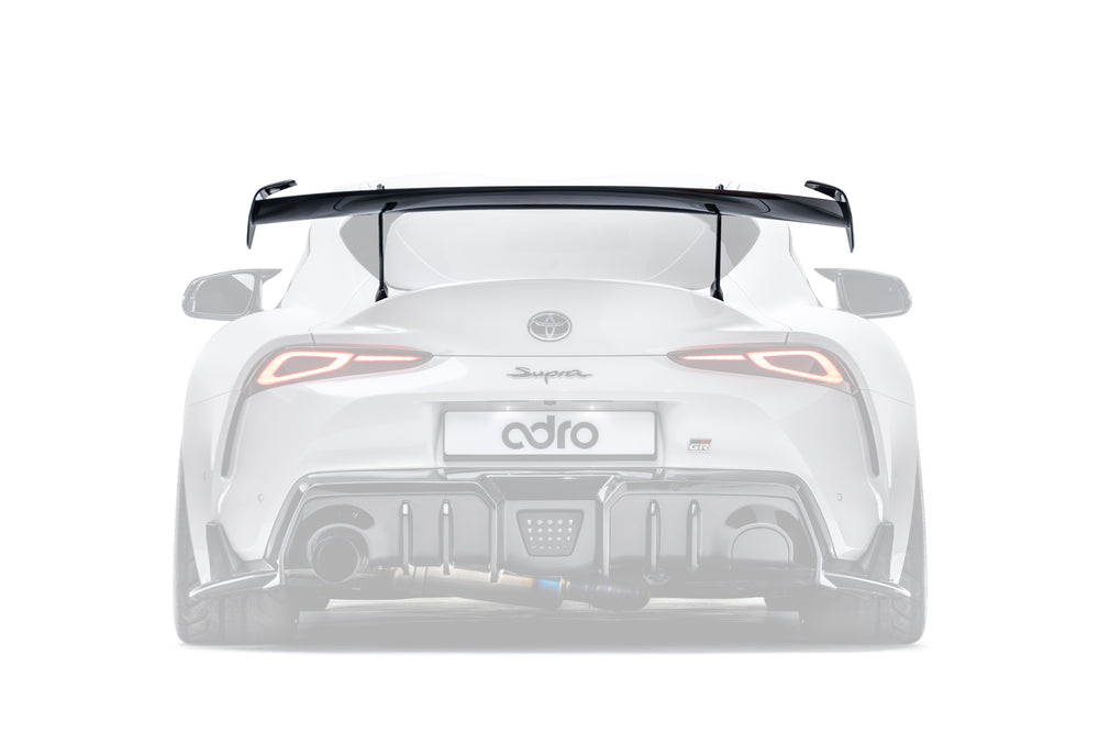 Alettone Adro AT-R2 "Swan Neck High" in Carbonio per Toyota GR Supra