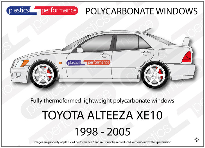 Carica immagine in Galleria Viewer, Vetri in Policarbonato per Toyota Altezza XE10
