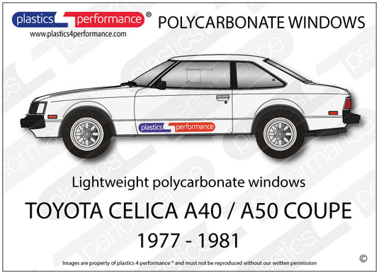 Vetri in Policarbonato per Toyota Celica A40 / A50 Coupé