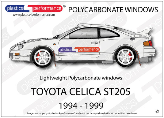 Vetri in Policarbonato per Toyota Celica ST205