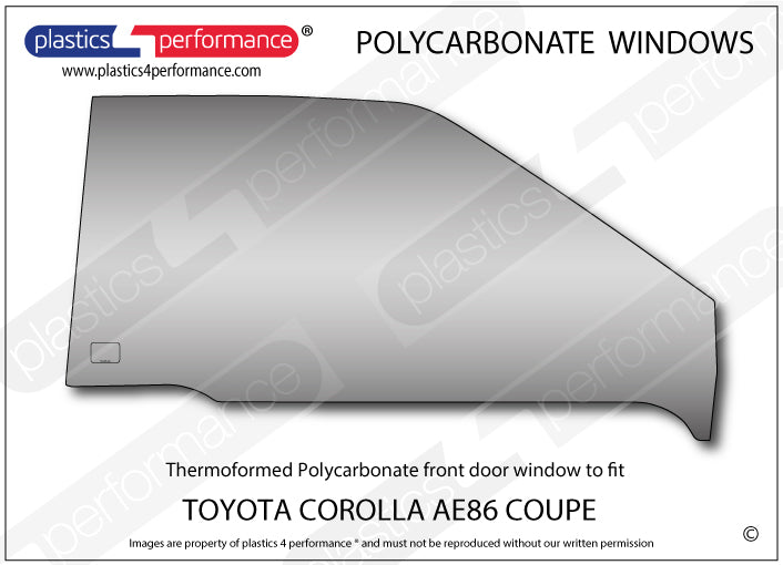 Carica immagine in Galleria Viewer, Vetri in Policarbonato per Toyota Corolla AE86 2 Porte
