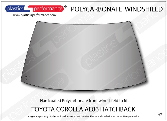 Vetri in Policarbonato per Toyota Corolla AE86 3 Porte