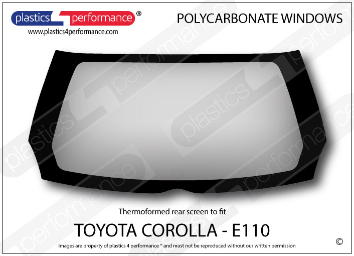 Carica immagine in Galleria Viewer, Vetri in Policarbonato per Toyota Corolla E110

