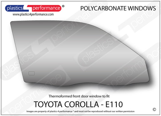 Vetri in Policarbonato per Toyota Corolla E110