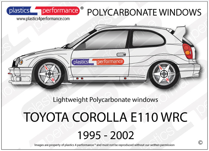 Vetri in Policarbonato per Toyota Corolla E110