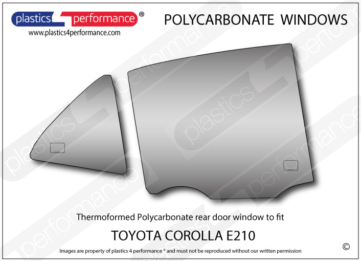 Carica immagine in Galleria Viewer, Vetri in Policarbonato per Toyota Corolla E210
