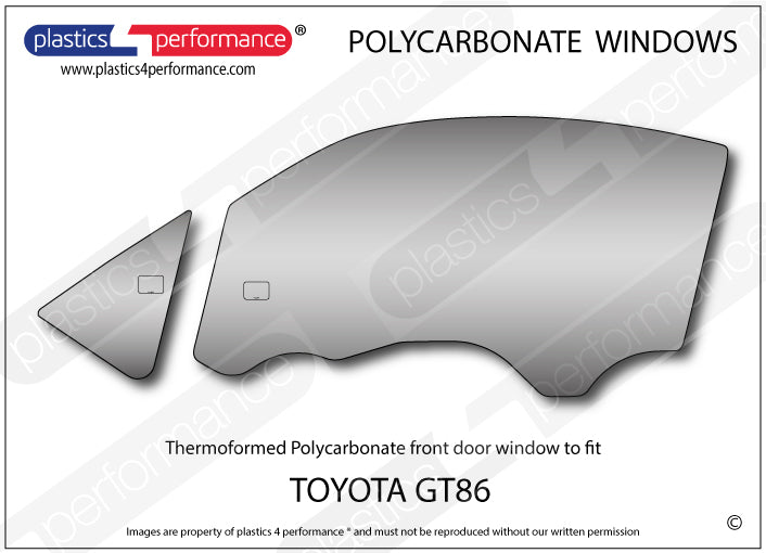 Carica immagine in Galleria Viewer, Vetri in Policarbonato per Toyota GT86
