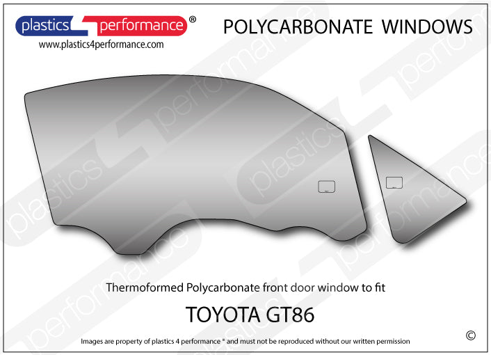Carica immagine in Galleria Viewer, Vetri in Policarbonato per Toyota GT86
