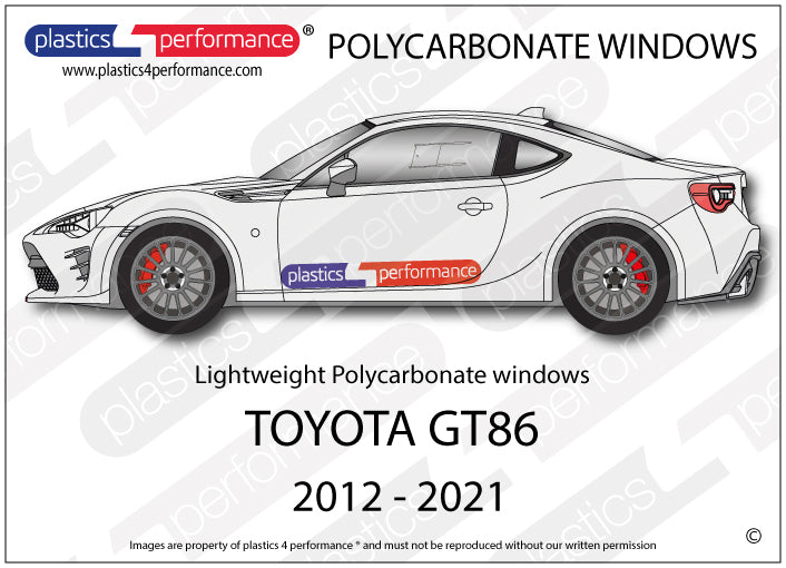 Vetri in Policarbonato per Toyota GT86