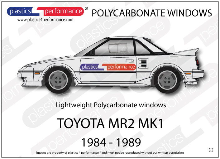 Vetri in Policarbonato per Toyota MR2 AW11