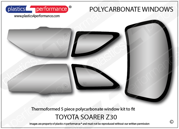 Vetri in Policarbonato per Toyota Soarer Z30
