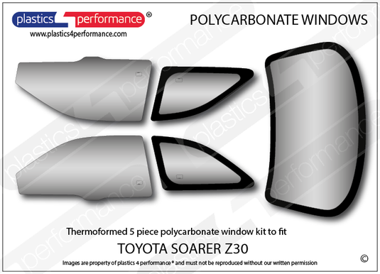 Vetri in Policarbonato per Toyota Soarer Z30