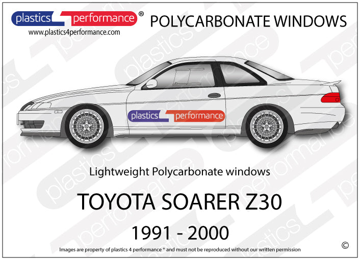 Carica immagine in Galleria Viewer, Vetri in Policarbonato per Toyota Soarer Z30
