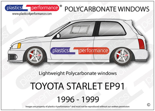 Vetri in Policarbonato per Toyota Starlet EP91