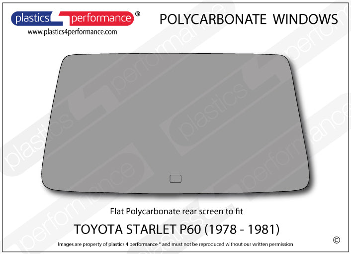 Vetri in Policarbonato per Toyota Starlet KP60 3 Porte