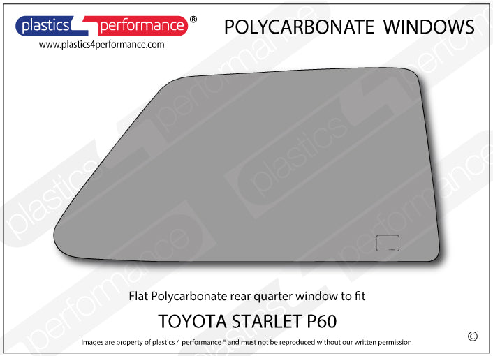 Vetri in Policarbonato per Toyota Starlet KP60 3 Porte