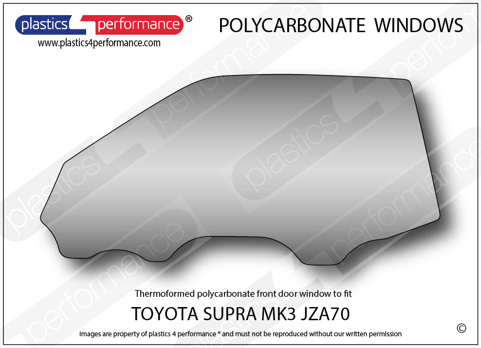 Vetri in Policarbonato per Toyota Supra MK3