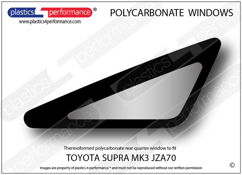 Carica immagine in Galleria Viewer, Vetri in Policarbonato per Toyota Supra MK3
