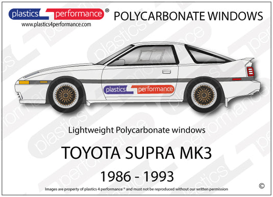 Vetri in Policarbonato per Toyota Supra MK3