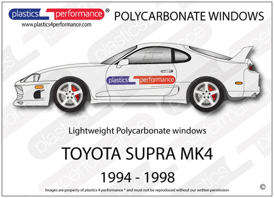 Vetri in Policarbonato per Toyota Supra MK4