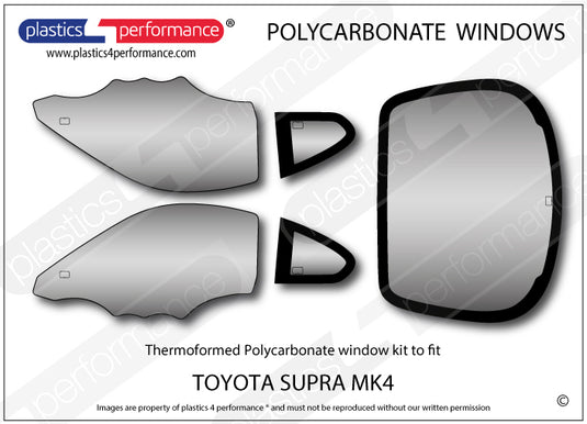 Vetri in Policarbonato per Toyota Supra MK4
