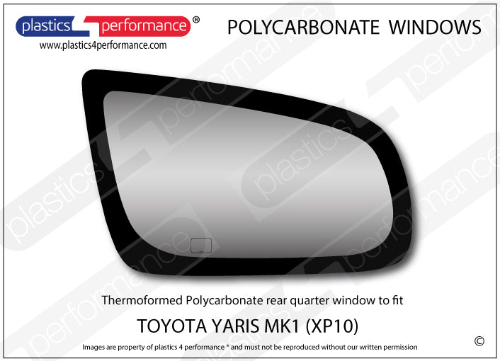 Carica immagine in Galleria Viewer, Vetri in Policarbonato per Toyota Yaris 1 XP10 3 Porte
