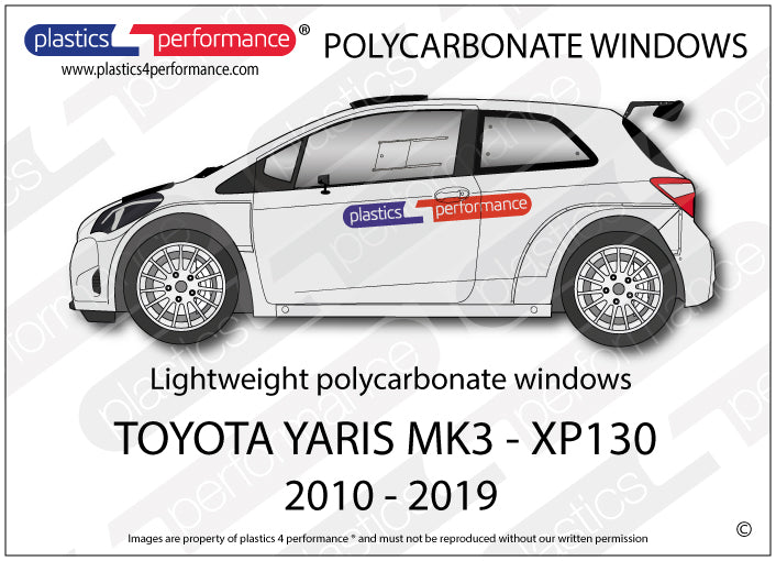 Carica immagine in Galleria Viewer, Vetri in Policarbonato per Toyota Yaris 3 XP130 3 Porte
