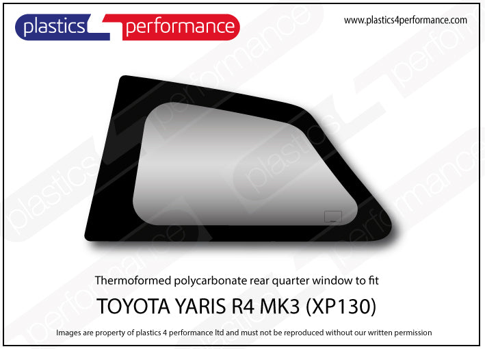 Vetri in Policarbonato per Toyota Yaris 3 XP130 3 Porte
