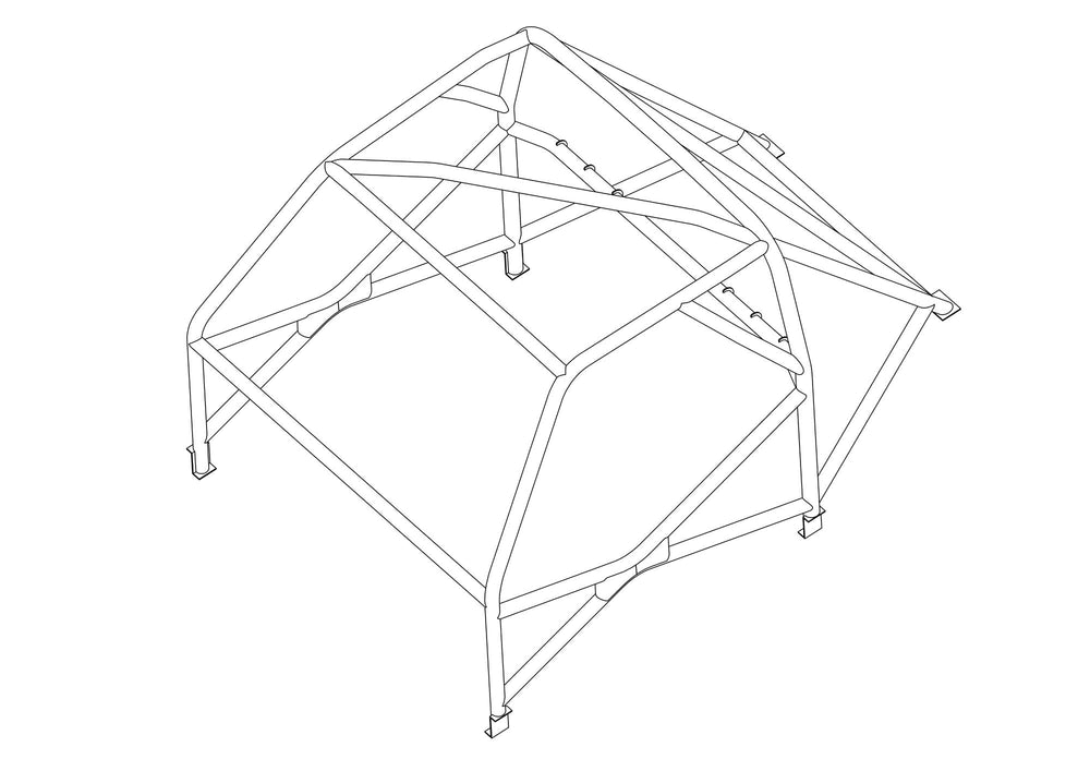 Roll Bar Multipunto Custom Cages da Saldare per Triumph Dolomite Sprint - FIA