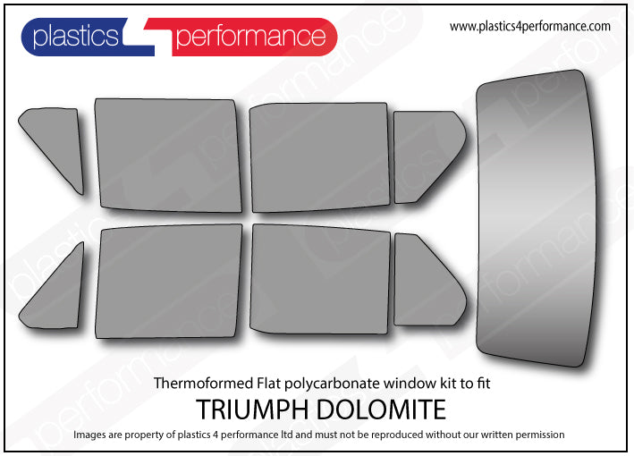 Carica immagine in Galleria Viewer, Vetri in Policarbonato per Triumph Dolomite
