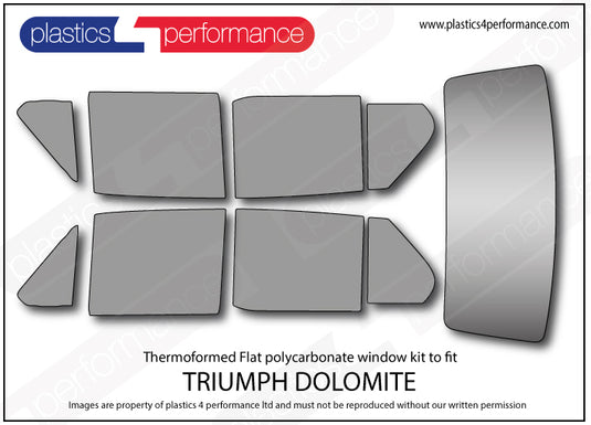 Vetri in Policarbonato per Triumph Dolomite
