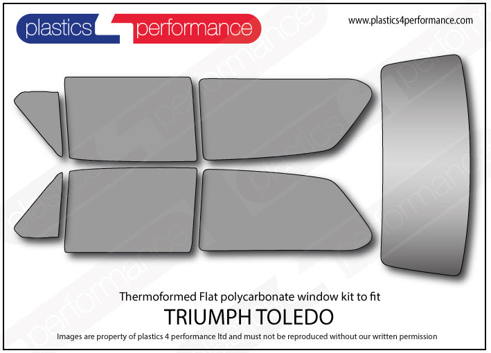 Carica immagine in Galleria Viewer, Vetri in Policarbonato per Triumph Toledo 2 Porte
